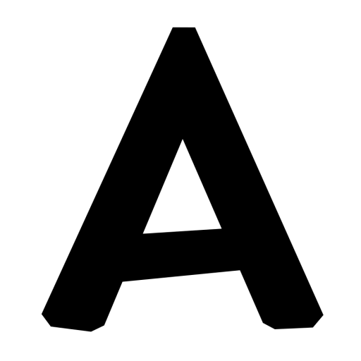A bold black capital letter "A" with a white triangular cutout in the center, serving as the app icon for ATEACHERSCUP, a company focused on quality you can trust.
